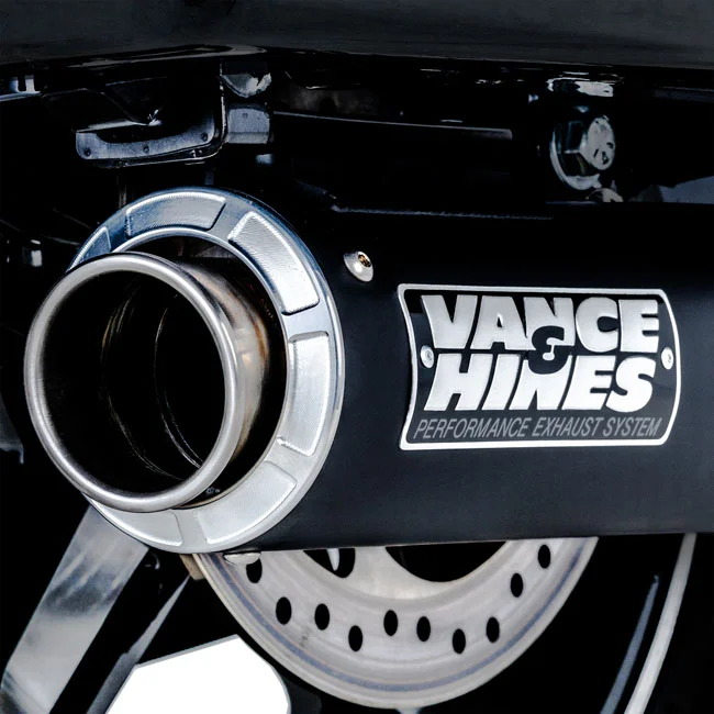 Vance & Hines V&H, Supersport 400 slip-on mufflers. Black