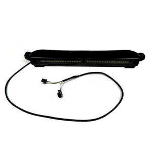 Custom Dynamics Custom Dynamics, white DRL center windshield trim. Black