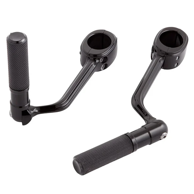 Arlen Ness Ness, forged highway peg mounts. With pegs. Black