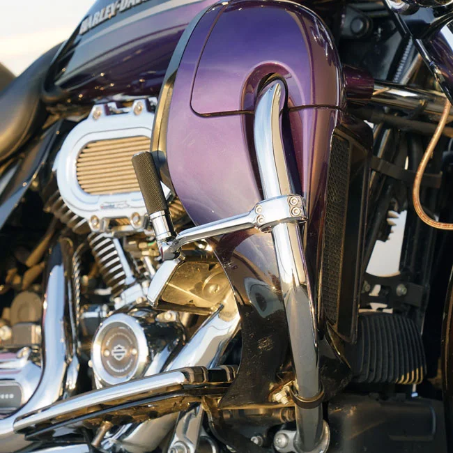 Arlen Ness Ness, forged highway peg mounts. With pegs. Chrome