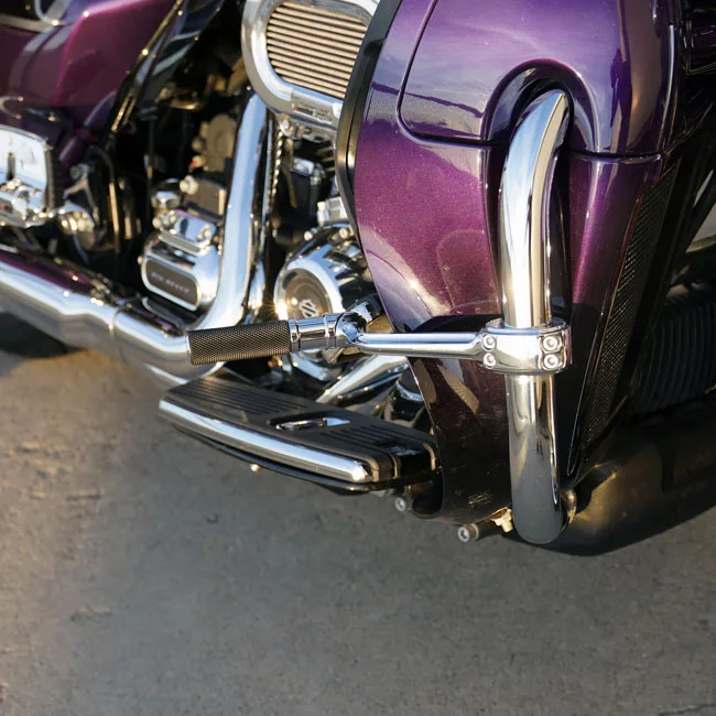 Arlen Ness Ness, forged highway peg mounts. With pegs. Chrome