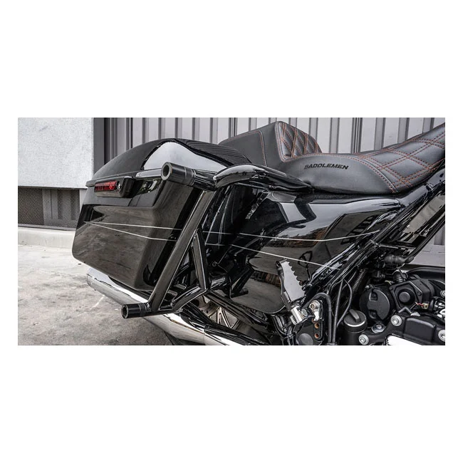 Burly Brand, Brawler crash bar kit Touring. Rear. Black - 49194-09A