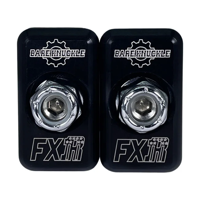 Bare knuckle performance Axle adjuster kit. FXR logo - 41570-77