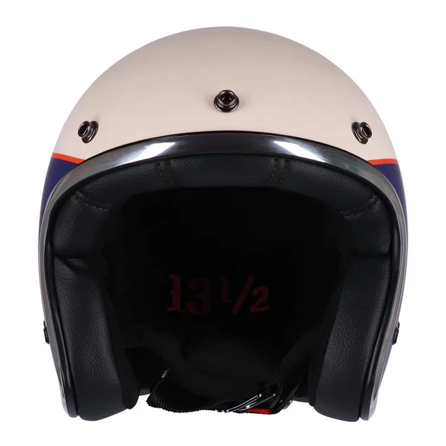 13 and a half company 1/2 Skull bucket helmet Superior vintage white