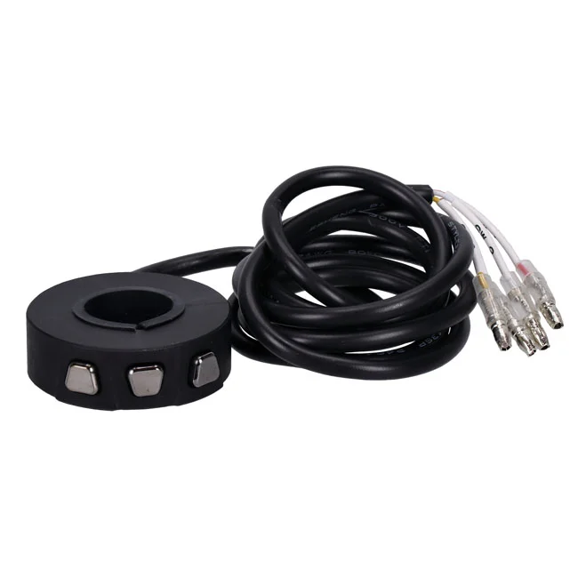 Daytona 3-Button switch for handlebars. Black