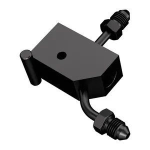 Goodridge Goodridge, steel brake tee. Black plated carbon steel