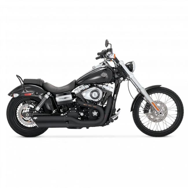 Vance & Hines & Hines, 3" Twin slash slip-on PCX mufflers. Black