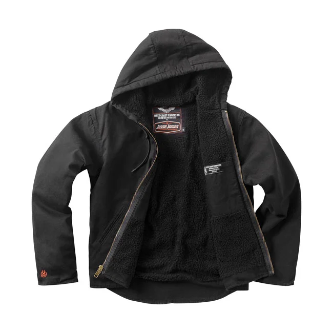 West Coast Choppers WCC Sherpa Lined work jacket black