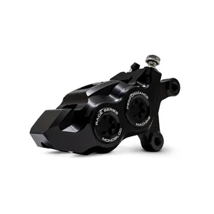 Performance Machine PM, Race Series 4-P Monobloc caliper. Right front. Black