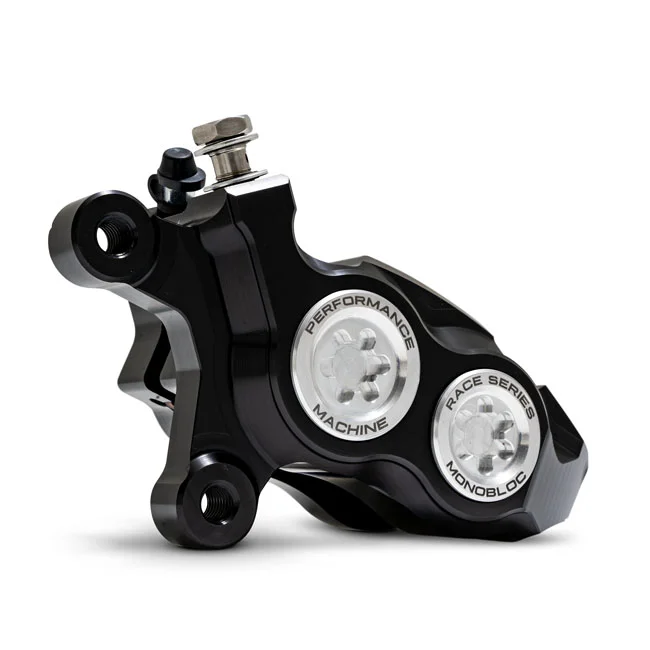 Performance Machine PM, Race Series 4-P Monobloc caliper. Left front. Clear