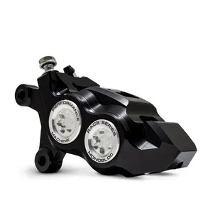 Performance Machine PM, Race Series 4-P Monobloc caliper. Left front. Clear