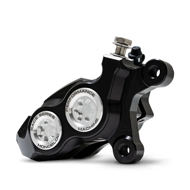Performance Machine PM, Race Series 4-P Monobloc caliper. Right front. Clear