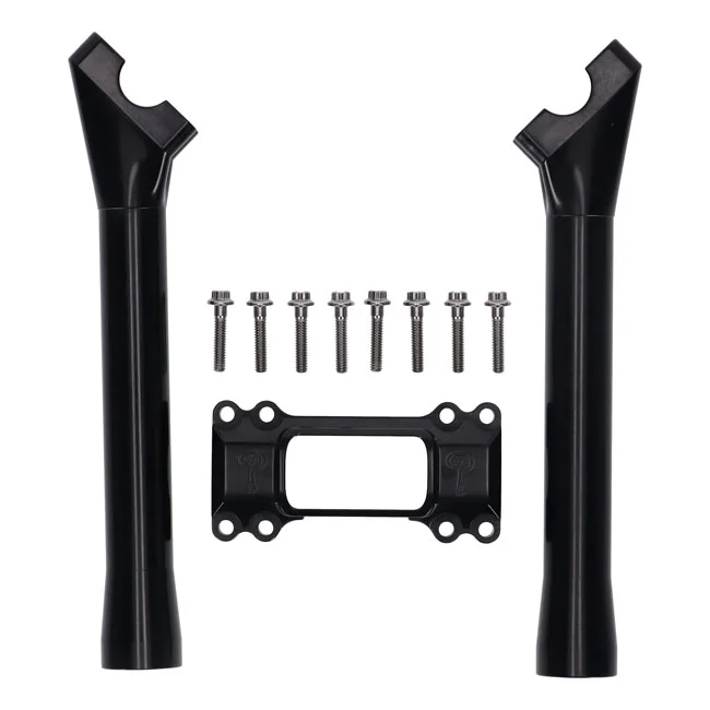 Indian Larry Motorcycles Larry, M8 Softail BK Brawler risers 10". Black
