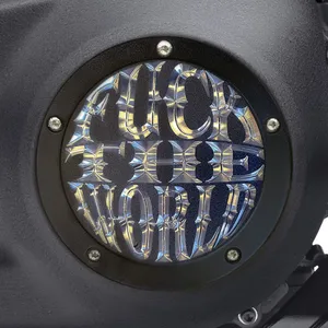Indian Larry Motorcycles Indian Larry, ''FTW'' derby cover. Matte black/clear