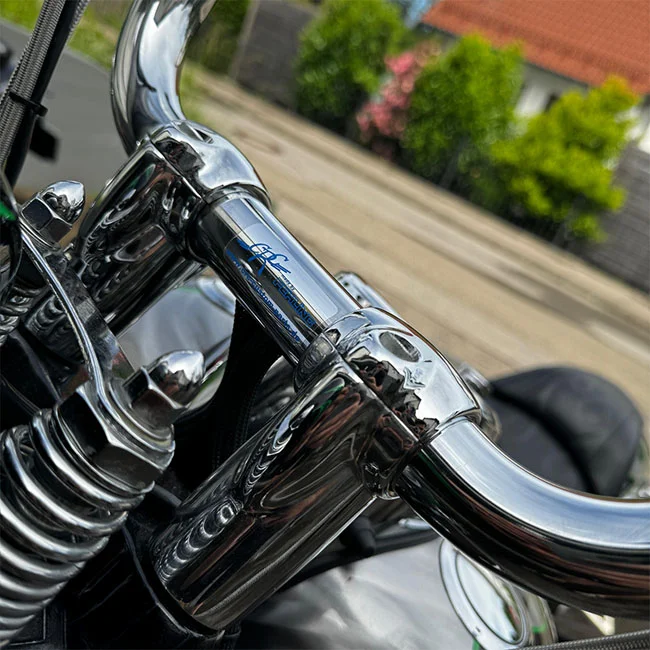 Fehling CRC 1-1/4" Fat Apehanger. 3 hole. 31cm high. Chrome