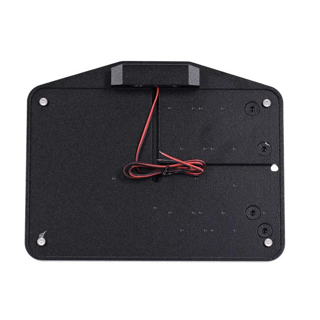 CPV License plate bracket. Side mount, black
