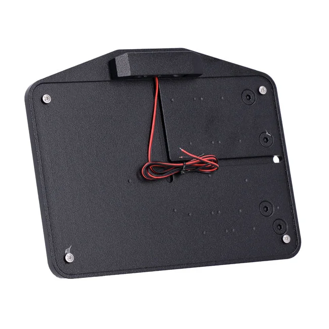 CPV License plate bracket. Side mount, black