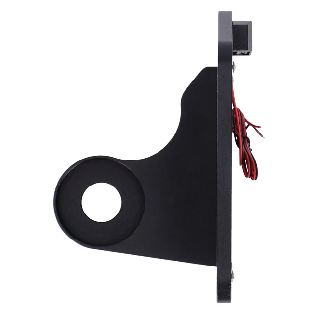 CPV License plate bracket. Side mount, black