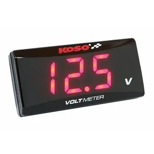 Koso KOSO, Super-Slim digital volt meter. Red digits