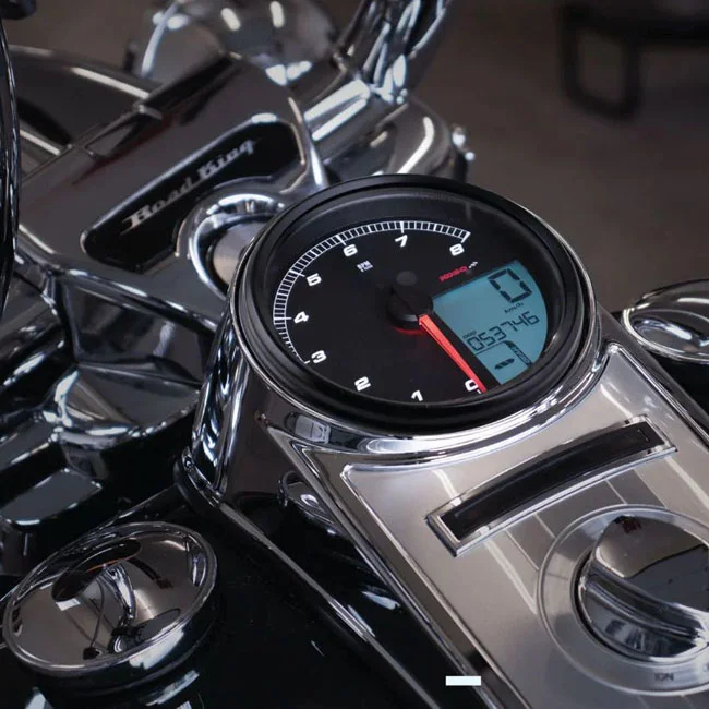 Koso HD-05 speedometer / tachometer. Black bezel