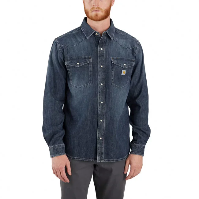 Carhartt Denim L/S Snap Front Shirt wyatt