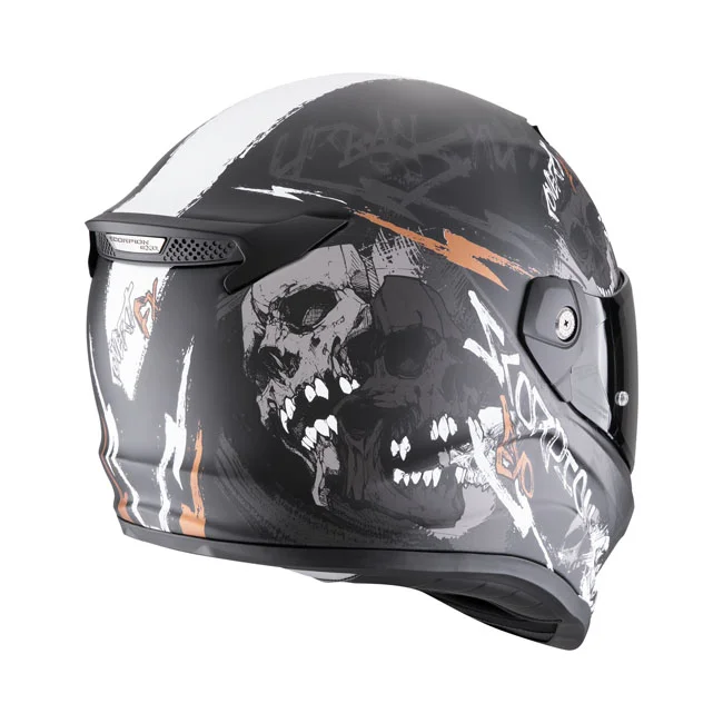 Scorpion Covert FX helmet skullz matt black-grey-gold