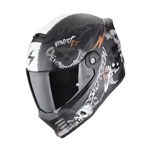 Scorpion Scorpion Covert FX helmet skullz matt black-grey-gold