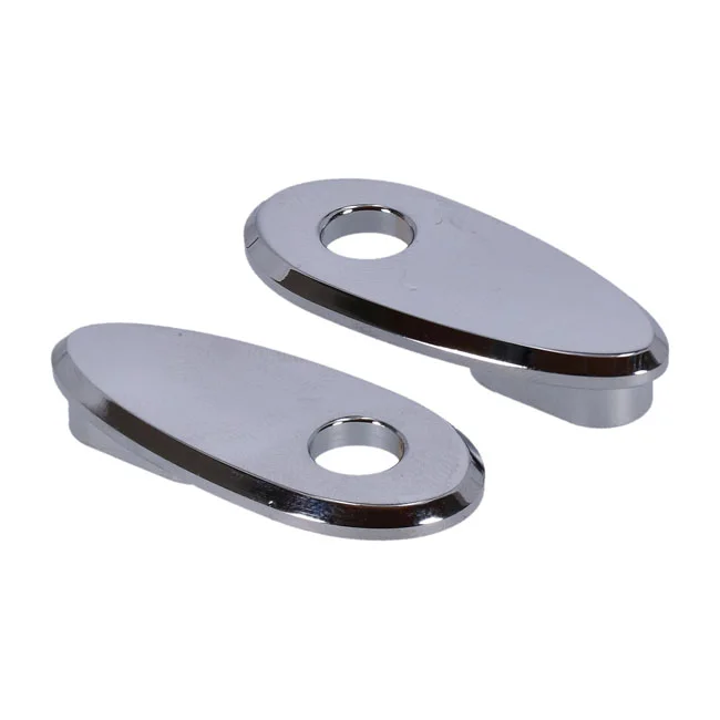 MCS Fender strut turn signal hole covers. Chrome - 703019