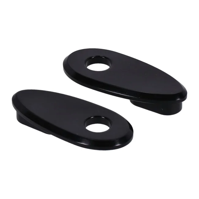 MCS Fender strut turn signal hole covers. Black - 703020