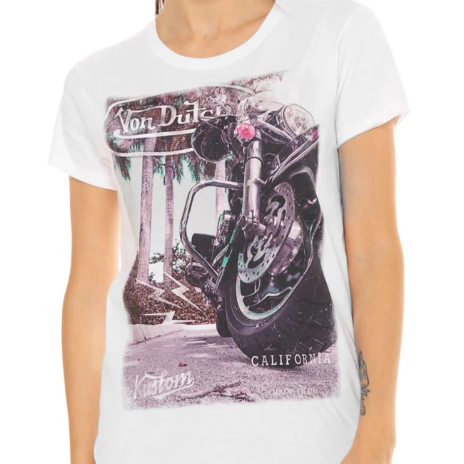 Von Dutch Dutch Moto female t-shirt white