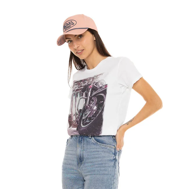 Von Dutch Dutch Moto female t-shirt white