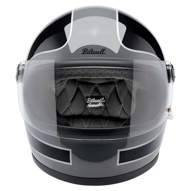 Biltwell Gringo S helmet Storm Grey/Black Tracker Gloss