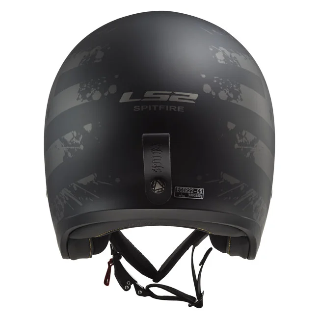 LS2 Spitfire II black Flag helmet matt black