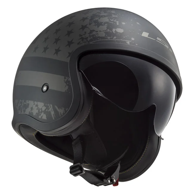 LS2 Spitfire II black Flag helmet matt black