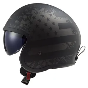 LS2 LS2 Spitfire II black Flag helmet matt black