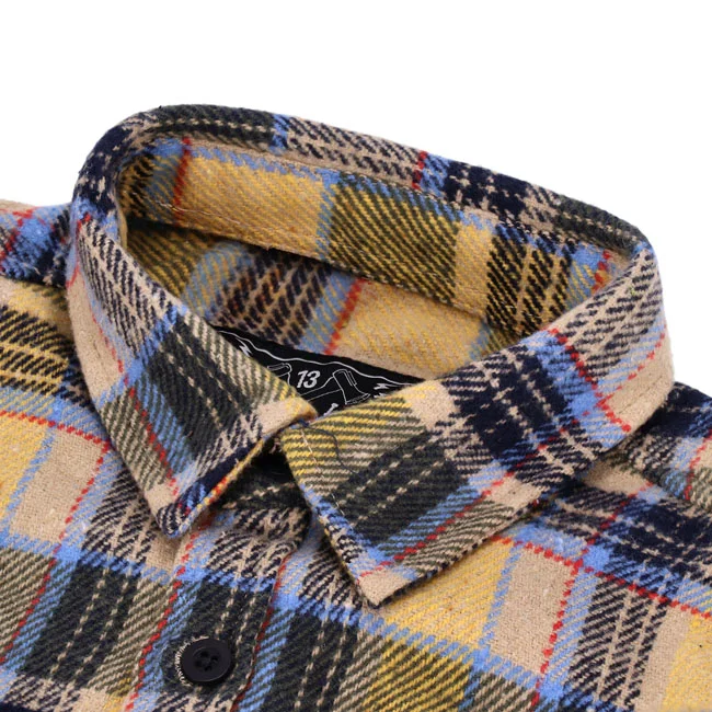 13 and a half company 1/2 Steel flannel yellow