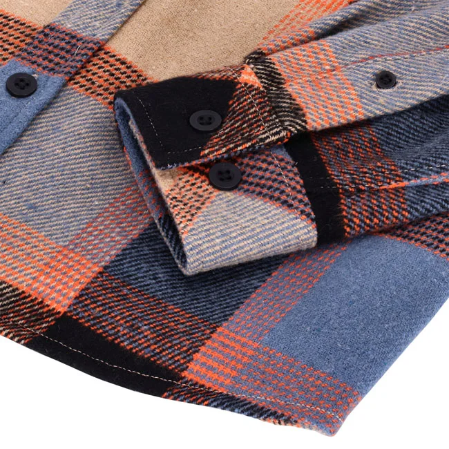 13 and a half company 1/2 Steel flannel oxblood