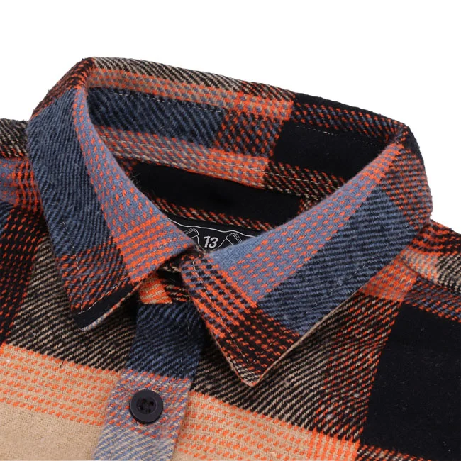 13 and a half company 1/2 Steel flannel oxblood