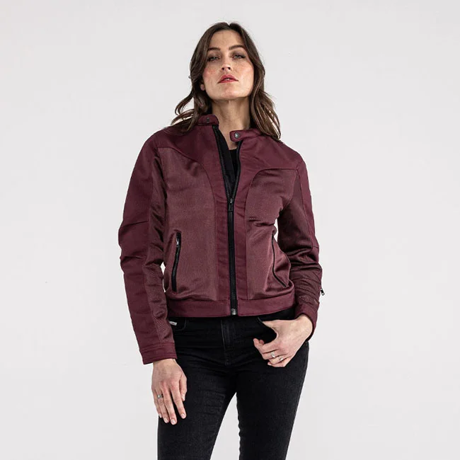 John Doe Doe Aero mesh jacket women bordeaux