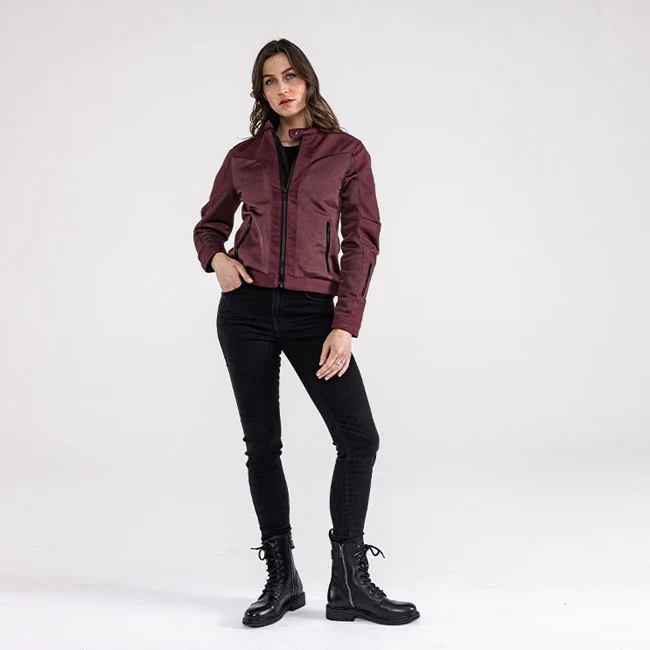 John Doe Doe Aero mesh jacket women bordeaux