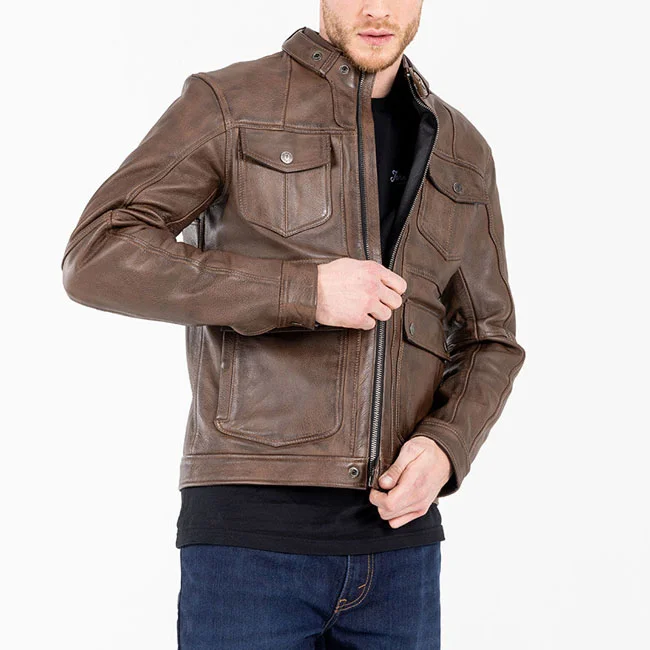 John Doe Doe Drifter leather jacket brown