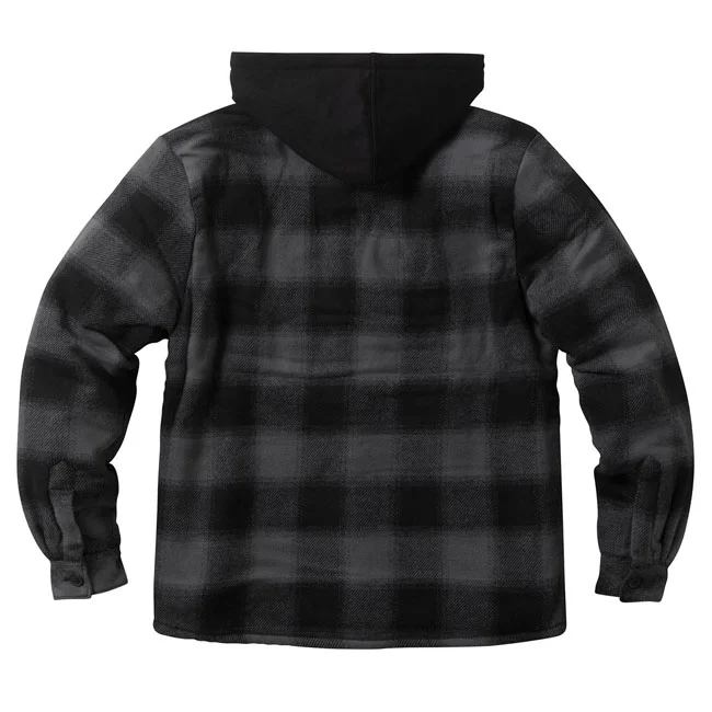 West Coast Choppers WCC Hell Bent Flannel jacket charcoal/black