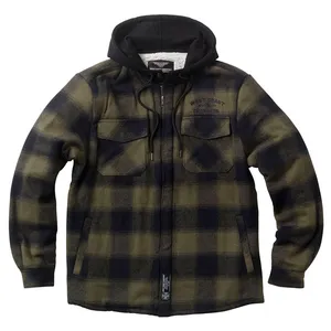 West Coast Choppers WCC Hell Bent Flannel jacket olive/black