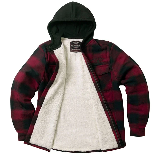 West Coast Choppers WCC Hell Bent Flannel jacket red/black
