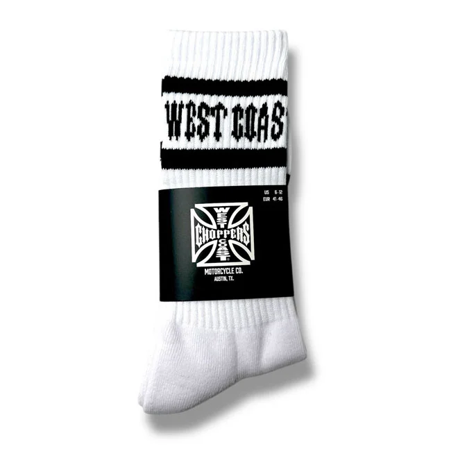 West Coast Choppers WCC OG Crew socks white