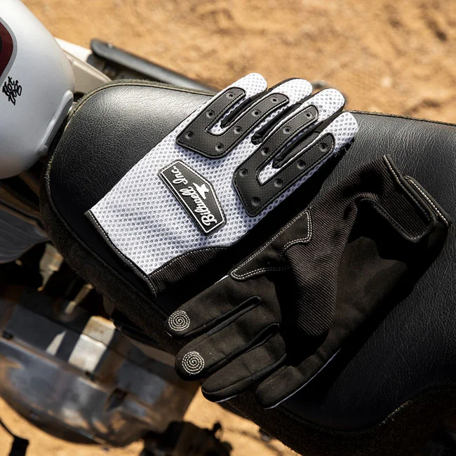 Biltwell Anza gloves white/black