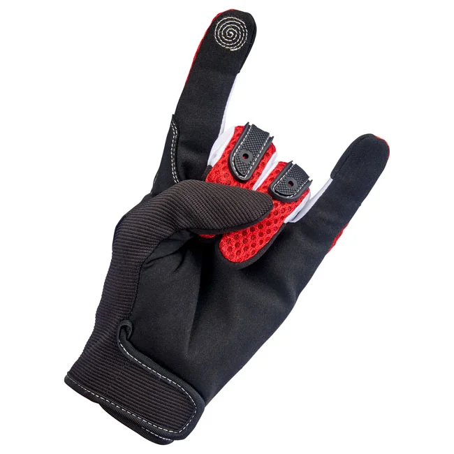 Biltwell Anza gloves red/black