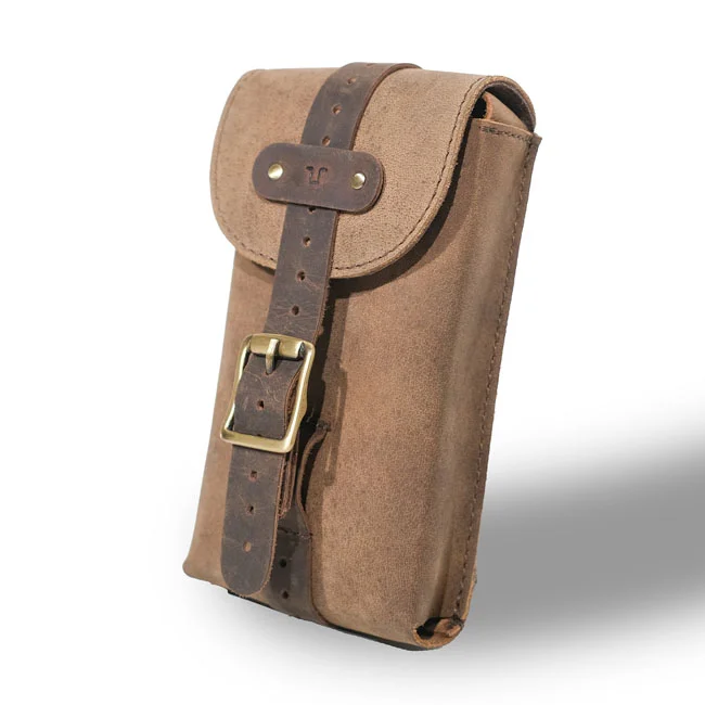 Tripmachine Trip Machine, Moto Exclusive Utility Pouch. Tobacco Brown