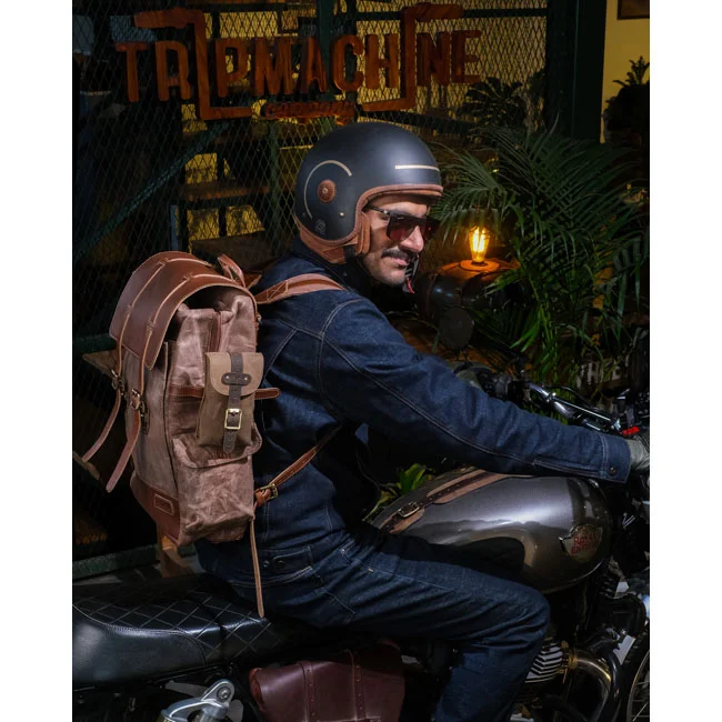 Tripmachine Trip Machine, Moto Exclusive Utility Pouch. Tobacco Brown