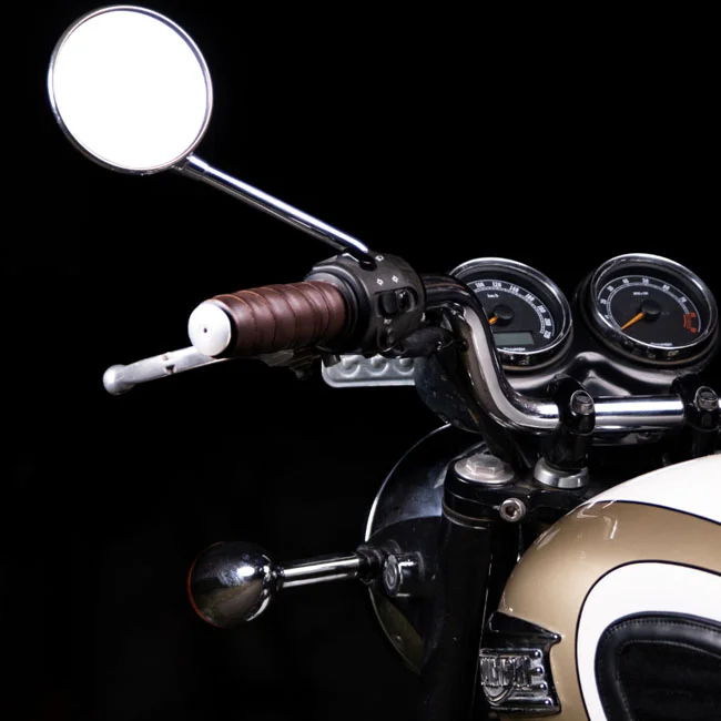 Tripmachine Trip Machine, leather handlebar grip wraps. Dark Brown Caffe